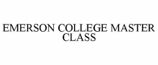 emerson college master class