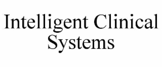 intelligent clinical systems