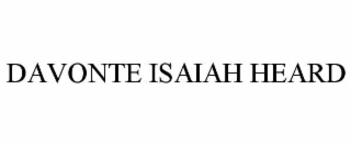 davonte isaiah heard