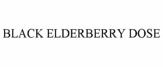 black elderberry dose