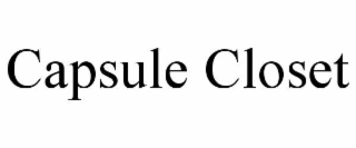 capsule closet