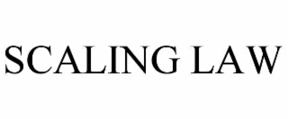 scaling law