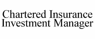 chartered insurance investment manager