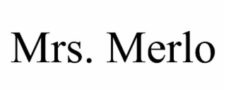mrs. merlo