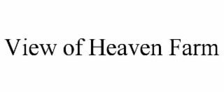 view of heaven farm