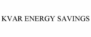 kvar energy savings