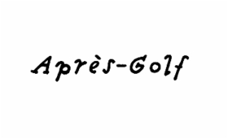 aprÈs-golf