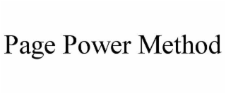 page power method