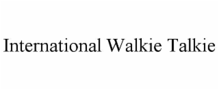 international walkie talkie