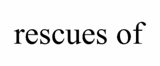rescues of