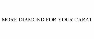 more diamond for your carat