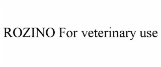 rozino for veterinary use