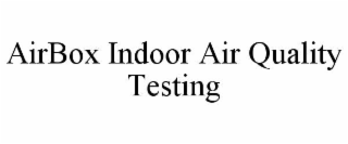 airbox indoor air quality testing