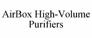 airbox high-volume purifiers