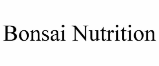 bonsai nutrition