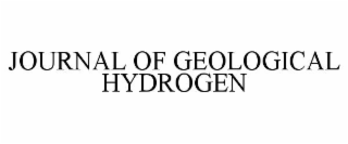 journal of geological hydrogen