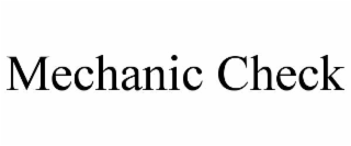 mechanic check