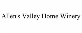 allen's valley home winery