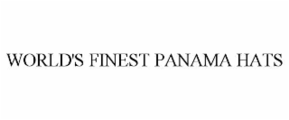world's finest panama hats