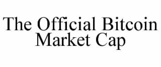 the official bitcoin market cap