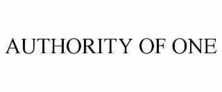 authority of one