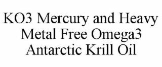 ko3 mercury and heavy metal free omega3 antarctic krill oil