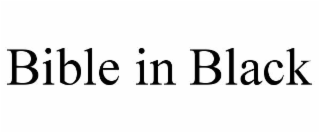 bible in black