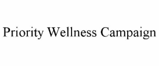 priority wellness campaign
