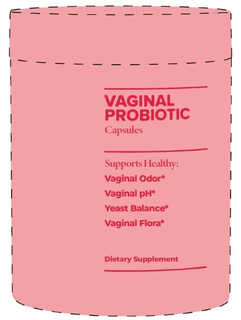 vaginal probiotic capsules supports healthy: vaginal odor* vaginal ph* yeast balance* vaginal flora* dietary supplement