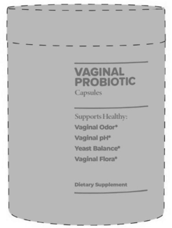 vaginal probiotic capsules supports healthy: vaginal odor* vaginal ph* yeast balance* vaginal flora* dietary supplement