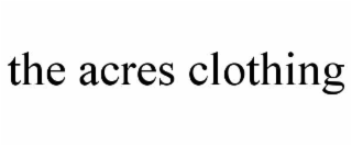 the acres clothing