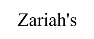 zariah's