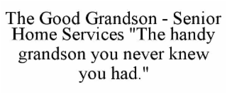 the good grandson - senior home services "the handy grandson you never knew you had."