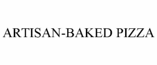 artisan-baked pizza
