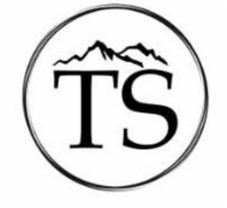 the mark consists of the letters "ts" in stylized lettering below a silhouette of a mountain range surrounded by a circle