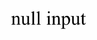 null input