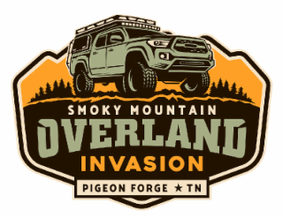 smoky mountain overland invasion pigeon forge tn (a five-point star appears between forge and tn)