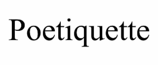 poetiquette