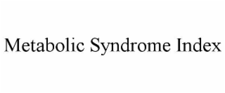 metabolic syndrome index