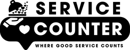 service counter where good service counts