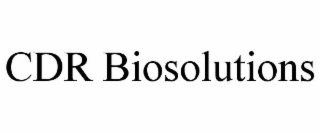 cdr biosolutions