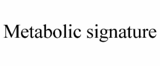 metabolic signature