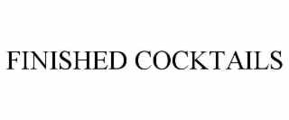 finished cocktails