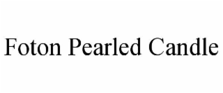 foton pearled candle