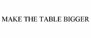 make the table bigger