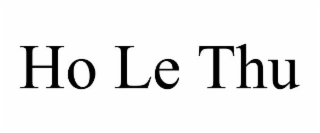 ho le thu