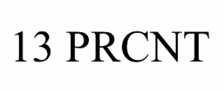 13 prcnt
