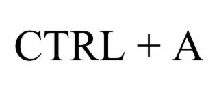 ctrl + a