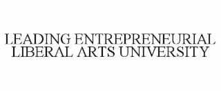 leading entrepreneurial liberal arts university