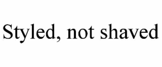 styled, not shaved